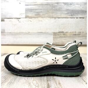 Jambu Womens 9 Green White Sunset Vegan Waterproof Lace Up Sneakers Casual